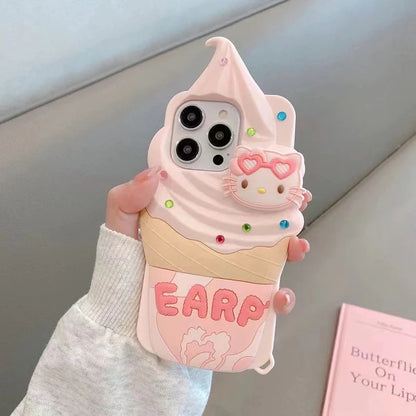 Pochacco/Hello Kitty Ice Cream Phone Case