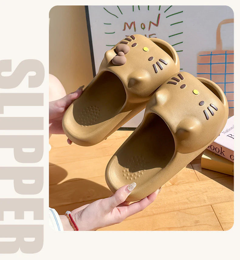 Hello Kitty 3D Bow Cloud Slippers