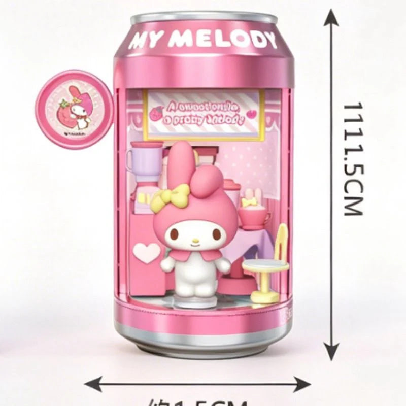 Sanrio Characters Soda Can Blind Box - Dessert Shop Street Mini Building Blocks