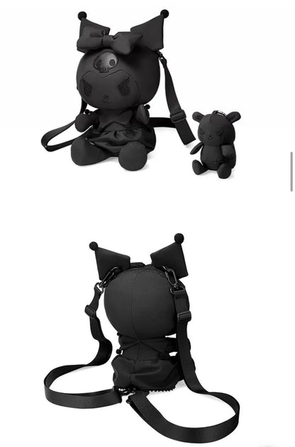 Kuromi Dark Angel Backpack – Gothic Elegance Redefined