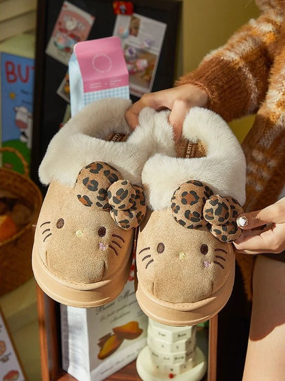 Hello Kitty Fuzzy Slippers – Cozy & Cute Indoor/Outdoor Wear