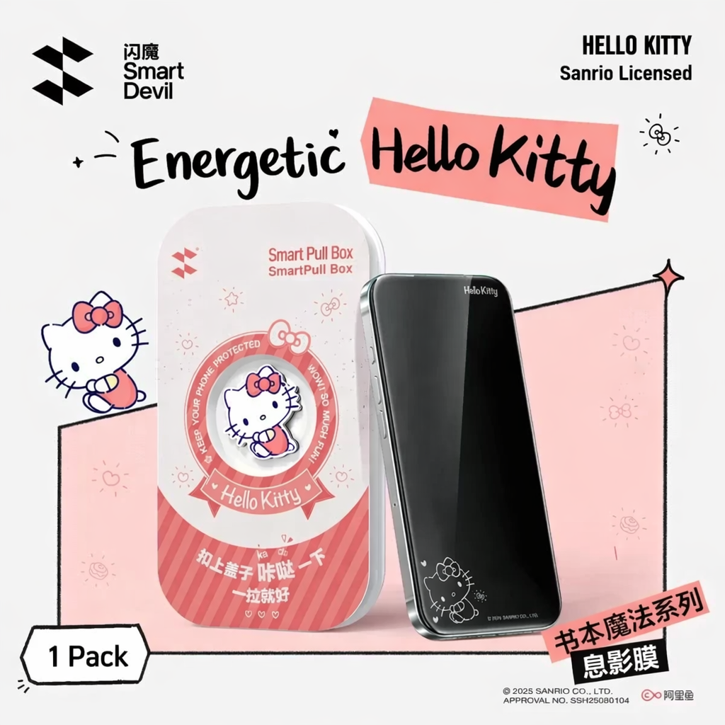 Sanrio Cute Tempered Glass Film for iPhone