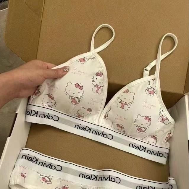 Hello Kitty x CK Style Triangle Bralette & Panty Set