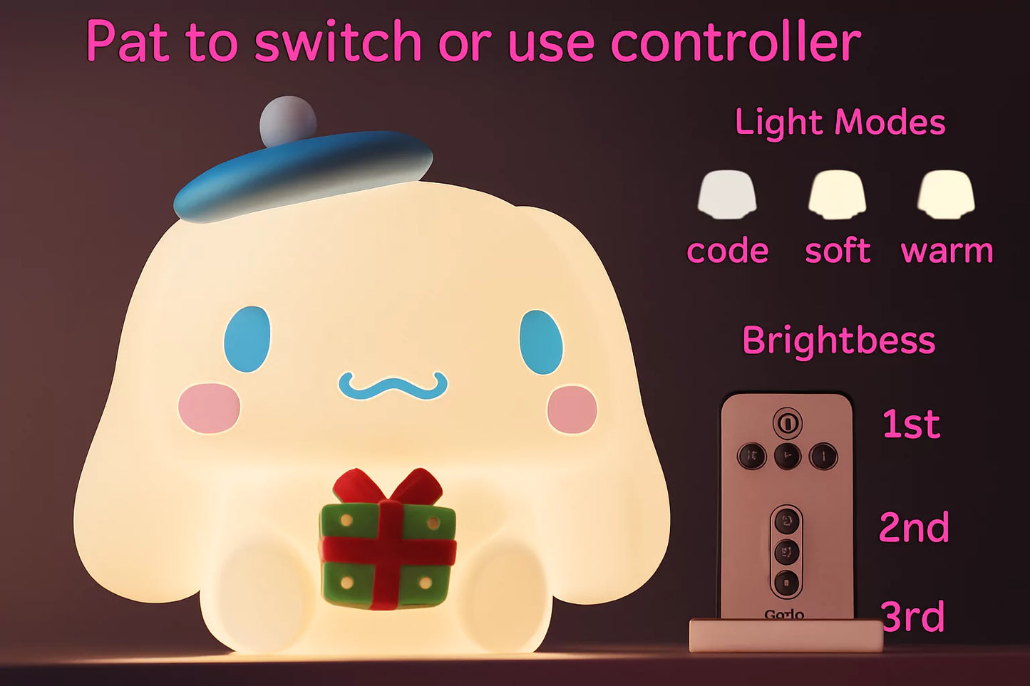 Cinnamoroll Touch-Control Silicone Lamp
