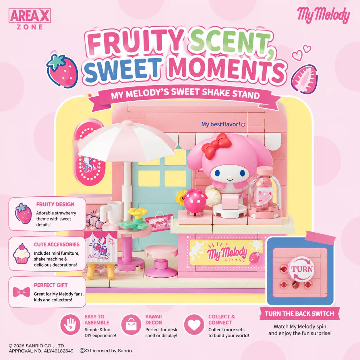 Sanrio Fruit Shop Manager Mini DIY Dollhouse