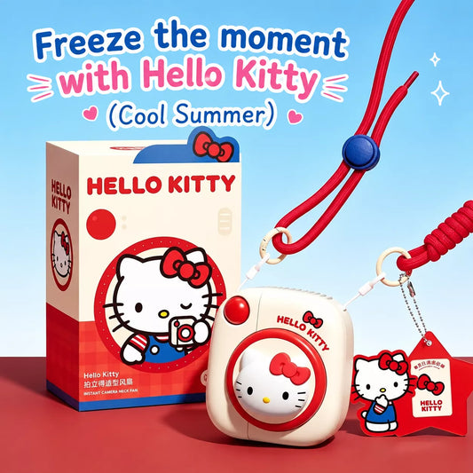 Sanrio Camera-Shaped Neck Fan