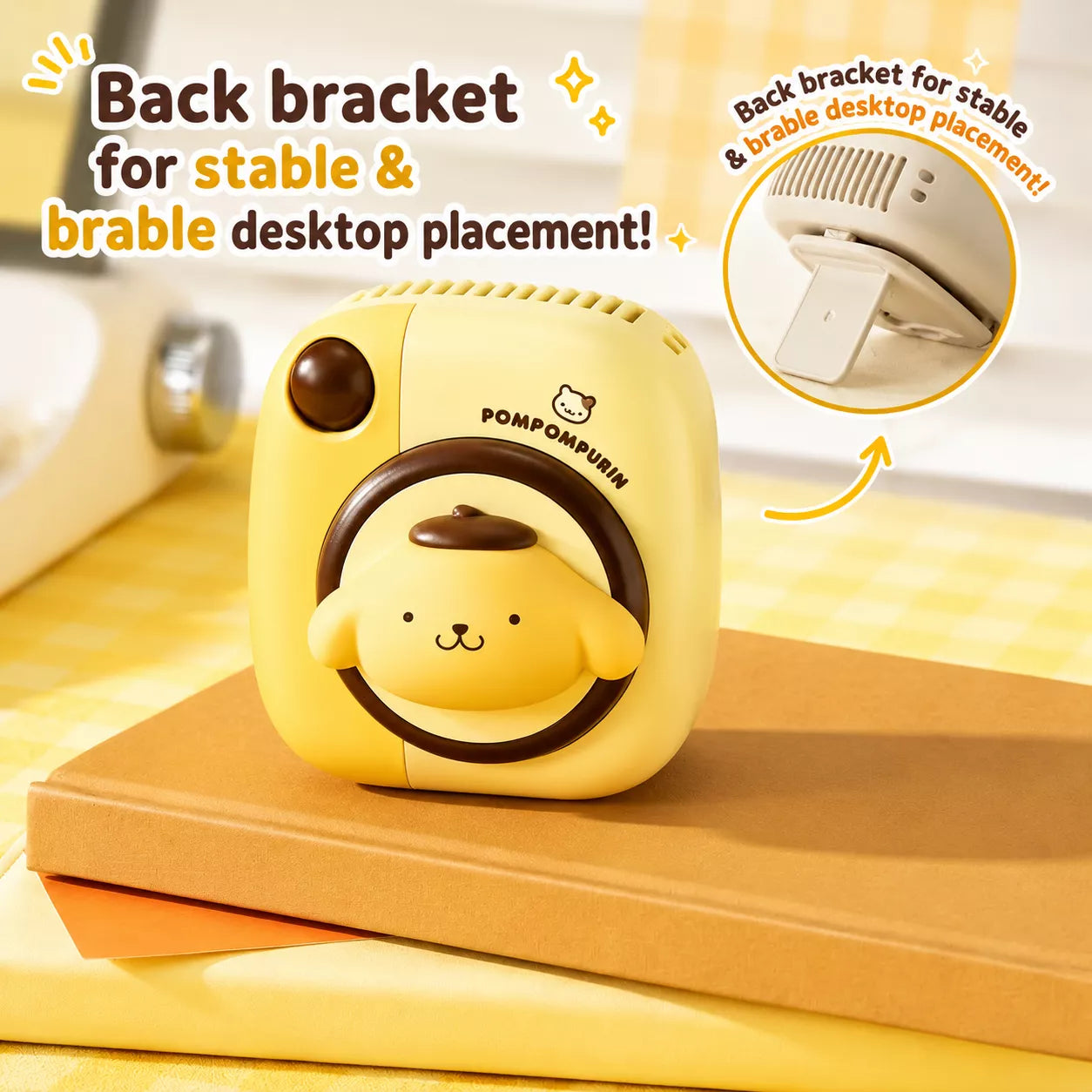 Sanrio Camera-Shaped Neck Fan