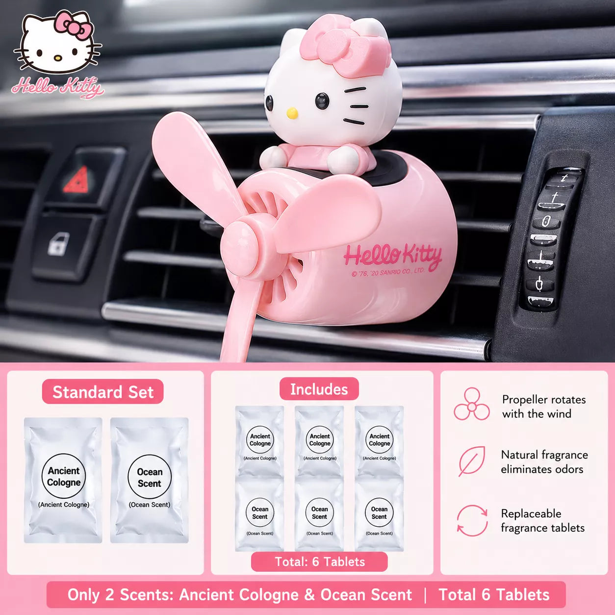 Sanrio Rotating Propeller Car Air Freshener