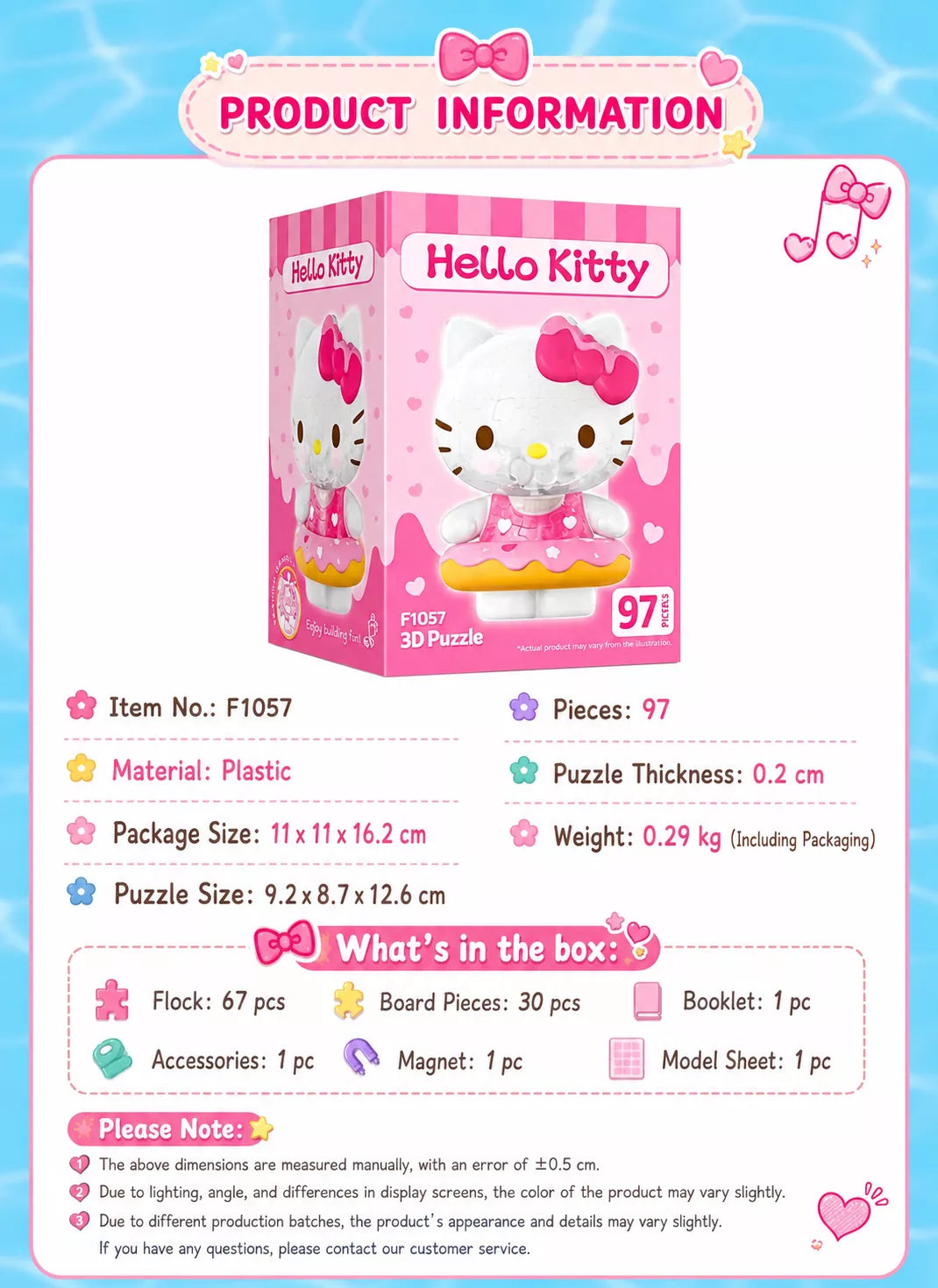 Hello Kitty Crystal 3D Puzzle Statue (Limited Edition)