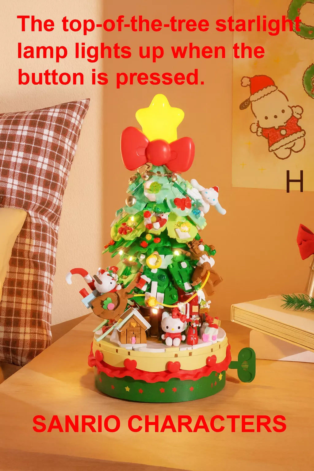Sanrio Christmas Tree Building Set - Hello Kitty & Friends Edition