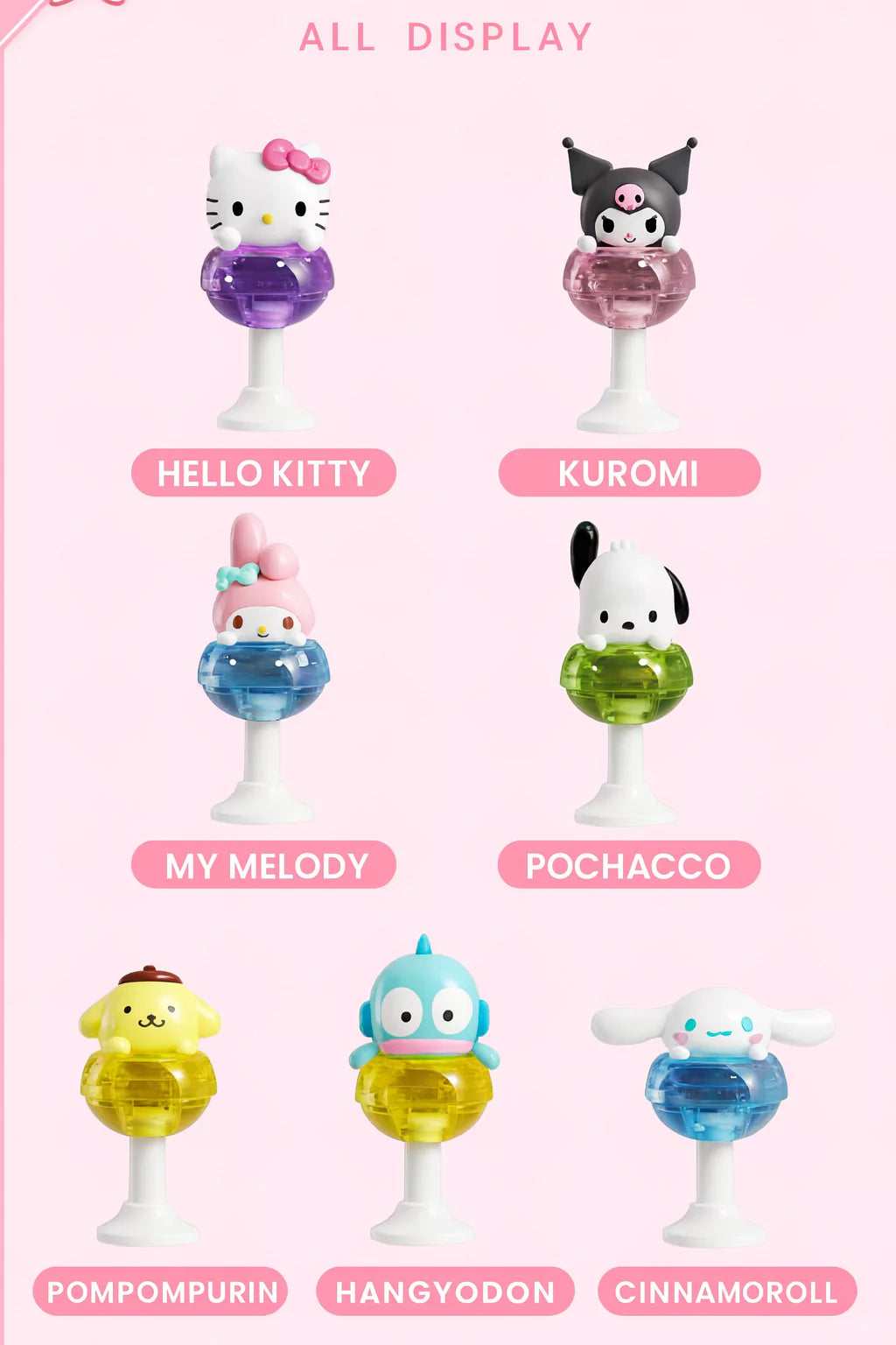 Sanrio Lollipop Blind Box Figure Keycap