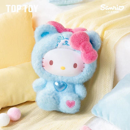 Hello Kitty Teddy Pajamas Plush Keychain