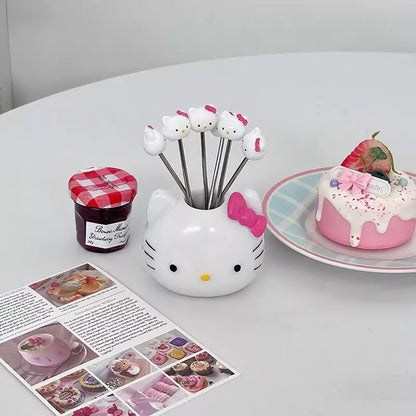 Hello Kitty Fruit Forks Set