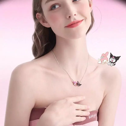 My Melody and Kuromi Hook Together Necklace