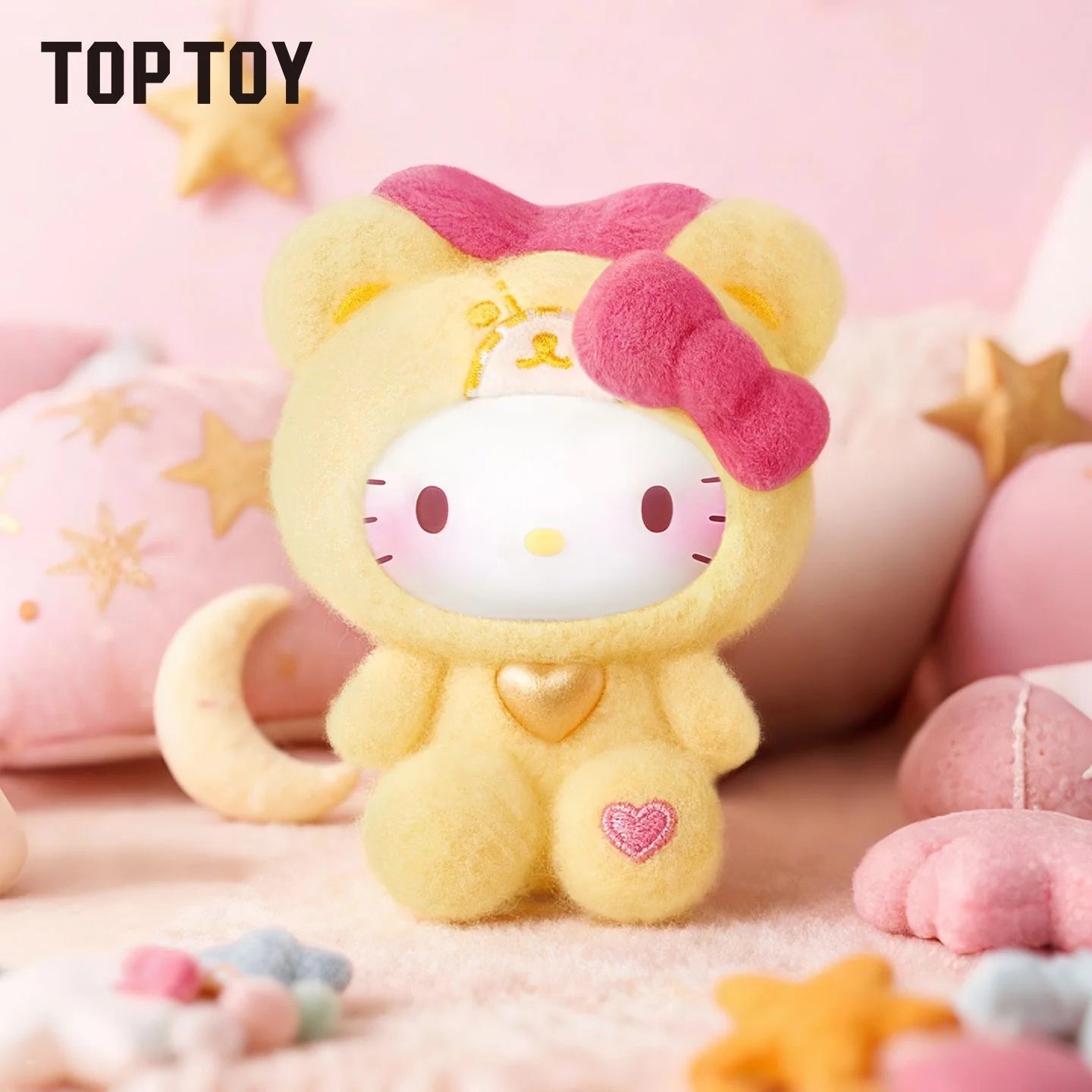 Hello Kitty Teddy Pajamas Plush Keychain