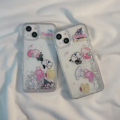 Sanrio Family sequin Phone Case