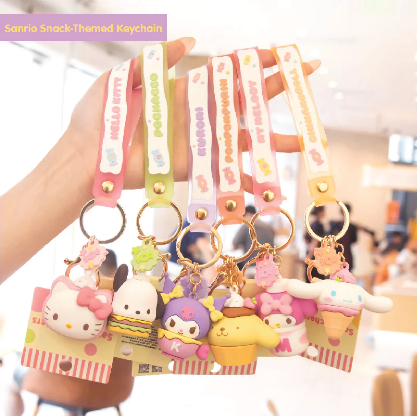 Sanrio Snack-Themed Keychain