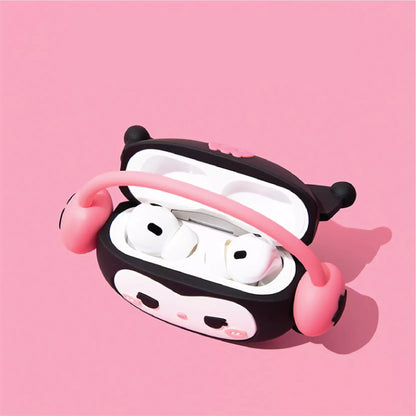 Sanrio Wearing Headphone AirPod Case