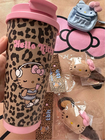 Kitty CoolCat Leopard Tumbler40 Oz & Travel Coffee Thermal Mug