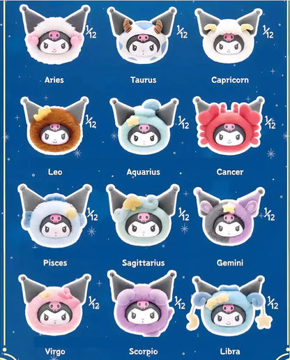 Kuromi Zodiac Series Plush Charm Blind Box