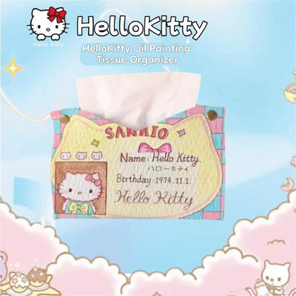 HelloKitty Oil Painting Tissue Organizer