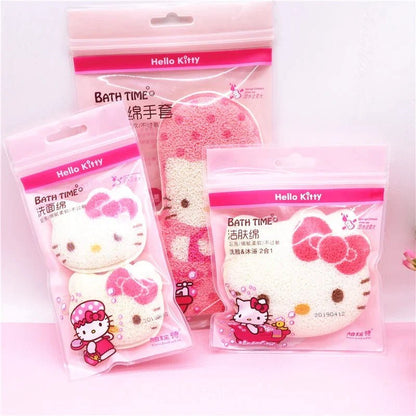 Hello Kitty Facial Sponge & Shower Glove - In Kawaii Shop