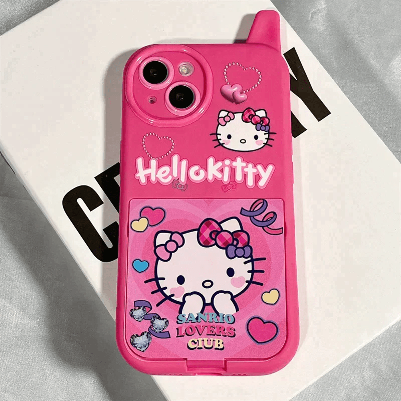 Sanrio Phone Case with Mirror & Dangle Charm – In Kawaii Shop