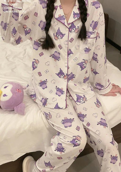 Kuromi and Nyanmi Pajamas Set