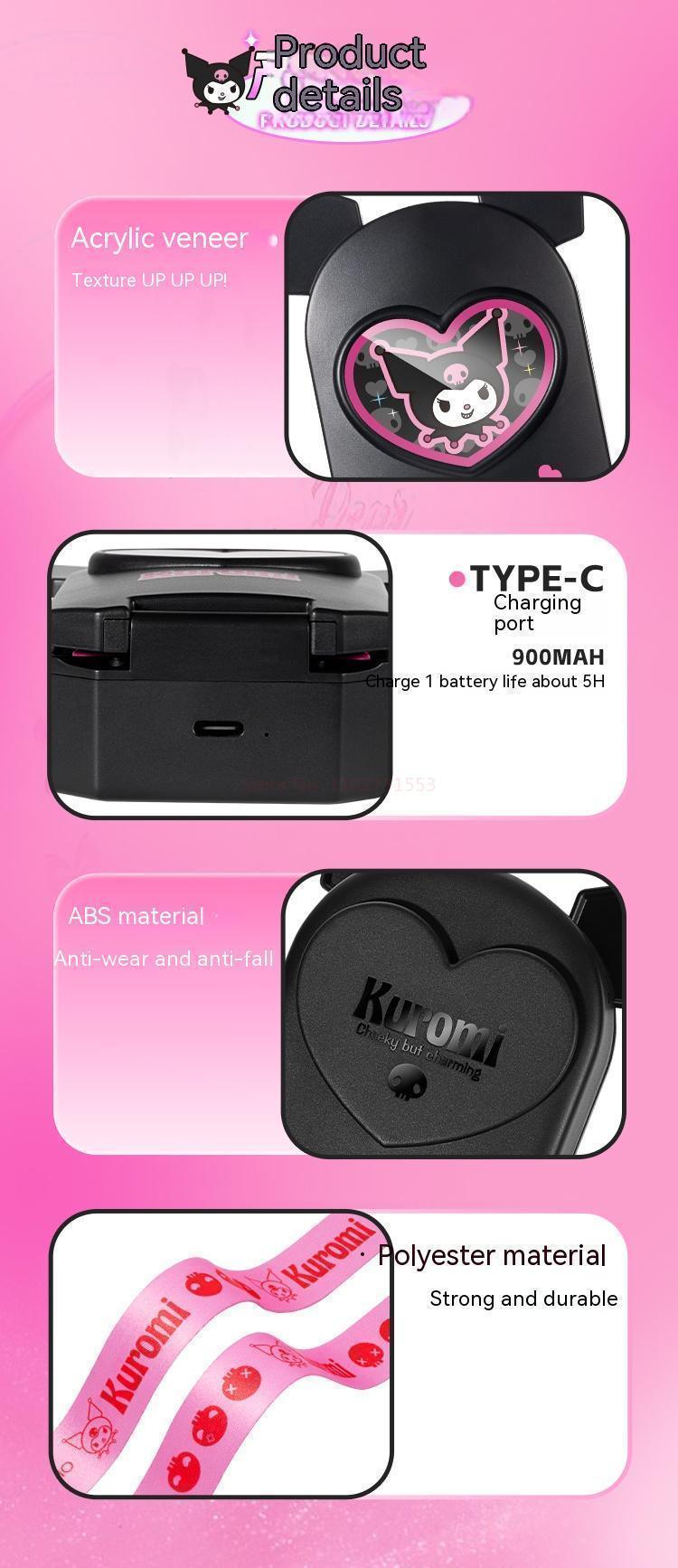 Kuromi Cellphone Mini Fan Gift Box (USB Charger) - InKawaiiShop <span style="background-color:rgb(246,247,248);color:rgb(28,30,33);"> Kuromi Cellphone Mini Fan Gift Box (USB Charger) , mini fan , InKawaiiShop , sanrio , inkawaiishop.com </span>