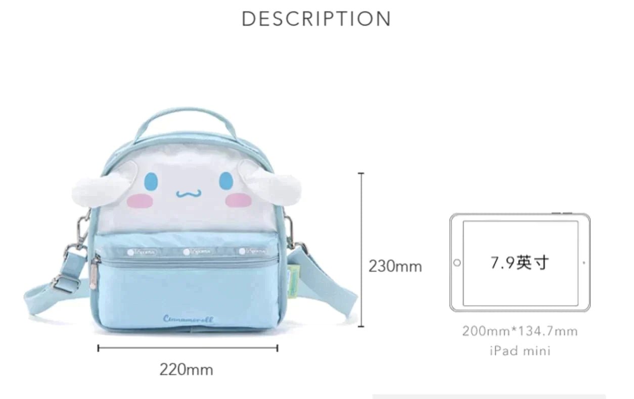 Cinnamoroll Plush Carry-on Sanrio Back Shoulder Fluffy Kawaii Cute