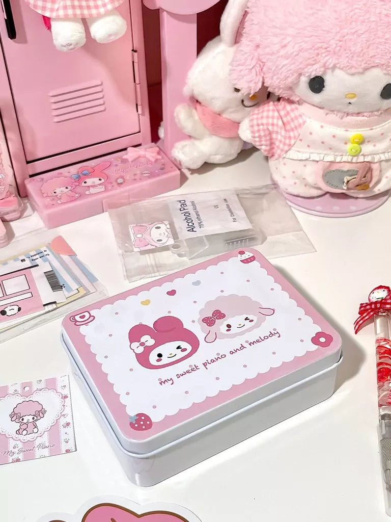 My Melody and Piano Metal Storage Box - In Kawaii Shop