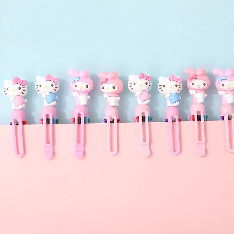 My Melody / Hello Kitty 6 color Ballpoint Pen - In Kawaii Shop