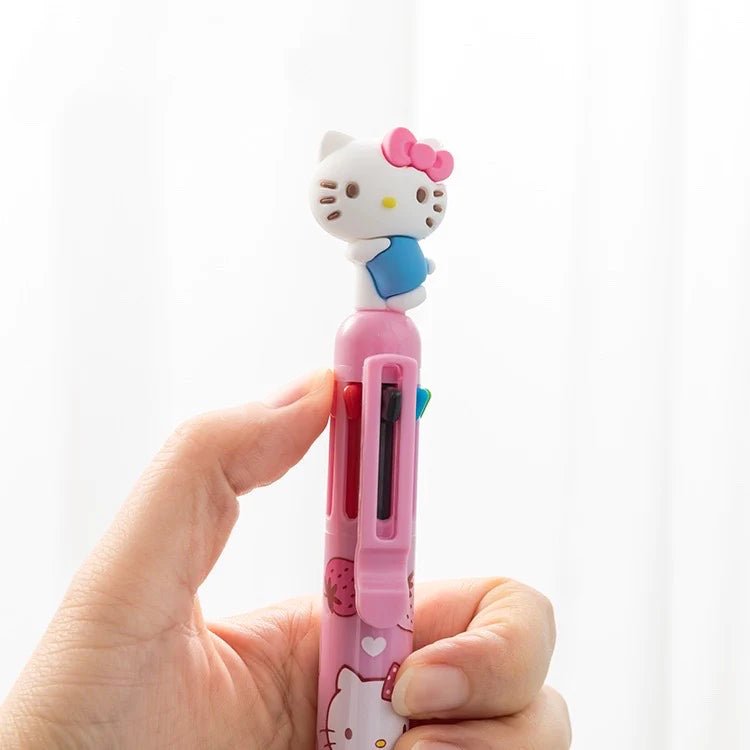 My Melody / Hello Kitty 6 color Ballpoint Pen - In Kawaii Shop