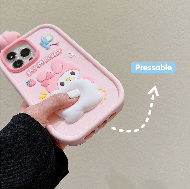 My Melody Stress-Relief 3D Phone Case - In Kawaii Shop