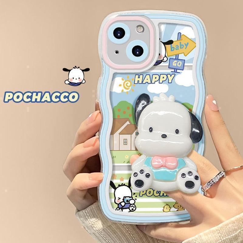 Pachacco Macaron Color Lovely Phone Case with Phone Charm - In Kawaii Shop