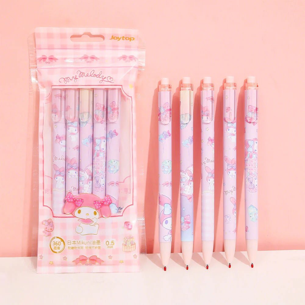 Pack of 5 Sanrio Gel Pen Set - In Kawaii Shop