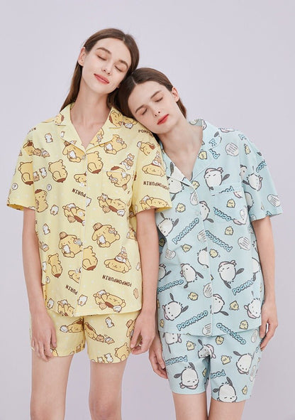 Pochacco and Pompompurin Pajamas Set