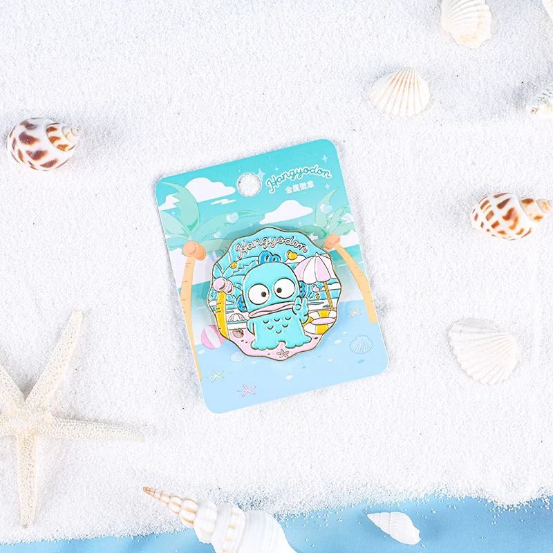 Sanrio Beach Fun Medal Pins - In Kawaii Shop