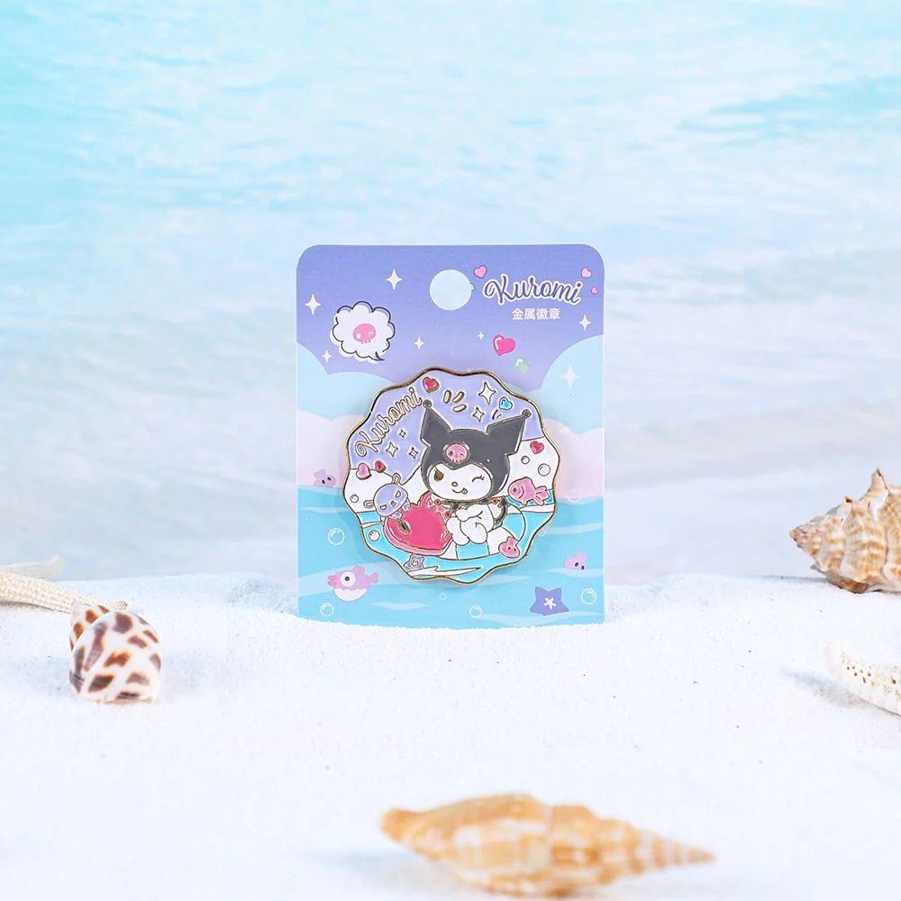 Sanrio Beach Fun Medal Pins - In Kawaii Shop