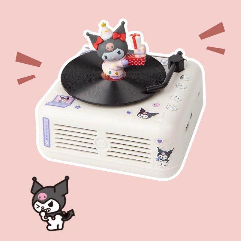 Sanrio Bluetooth Speaker Gift Box features a record player design - In Kawaii Shop