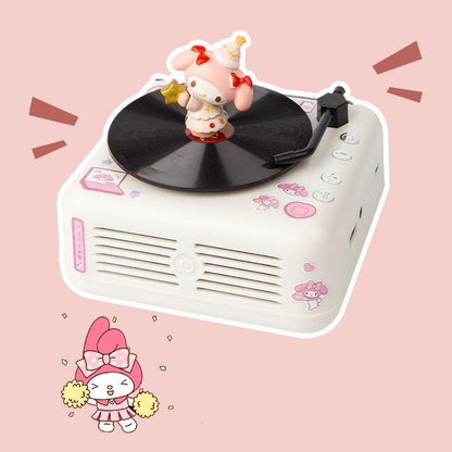 Sanrio Bluetooth Speaker Gift Box features a record player design - In Kawaii Shop