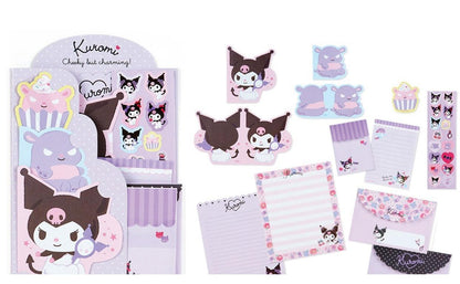 SANRIO Characters Letter Set Kuromi Stationery Set Kawaii #Pink