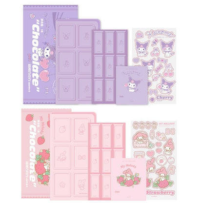 Sanrio Chocolate Planner Set (Kuromi/Melody） - In Kawaii Shop