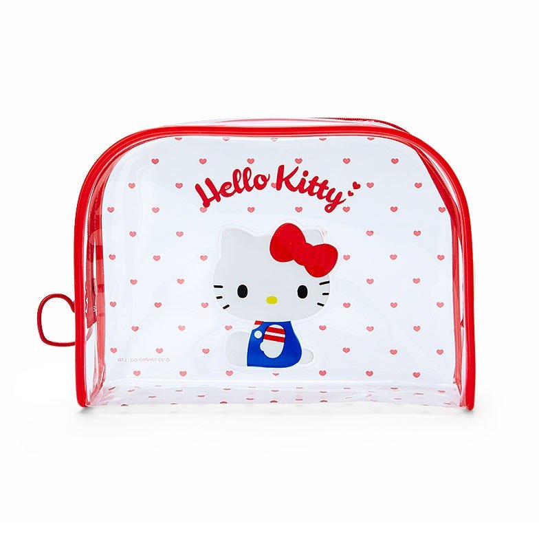 Sanrio Clear Gingham Zipper Pouch - In Kawaii Shop