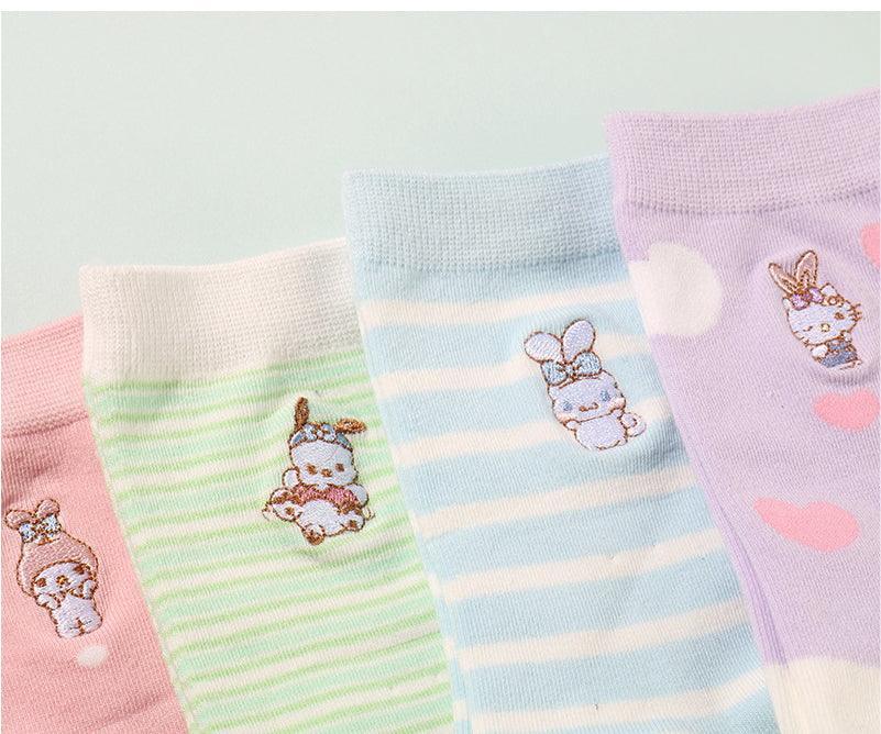 Sanrio Colorful Garden Women's Knee-High Socks with Cute Polka Dot Stripes - InKawaiiShop <span style="background-color:rgb(246,247,248);color:rgb(28,30,33);"> Sanrio Colorful Garden Women's Knee-High Socks with Cute Polka Dot Stripes , , miniso , sanrio , inkawaiishop.com </span>