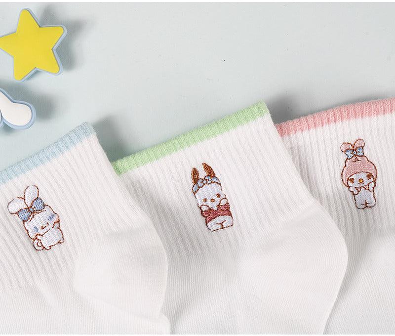 Sanrio Embroidered Women's Ankle Socks - InKawaiiShop <span style="background-color:rgb(246,247,248);color:rgb(28,30,33);"> Sanrio Embroidered Women's Ankle Socks , , miniso , sanrio , inkawaiishop.com </span>