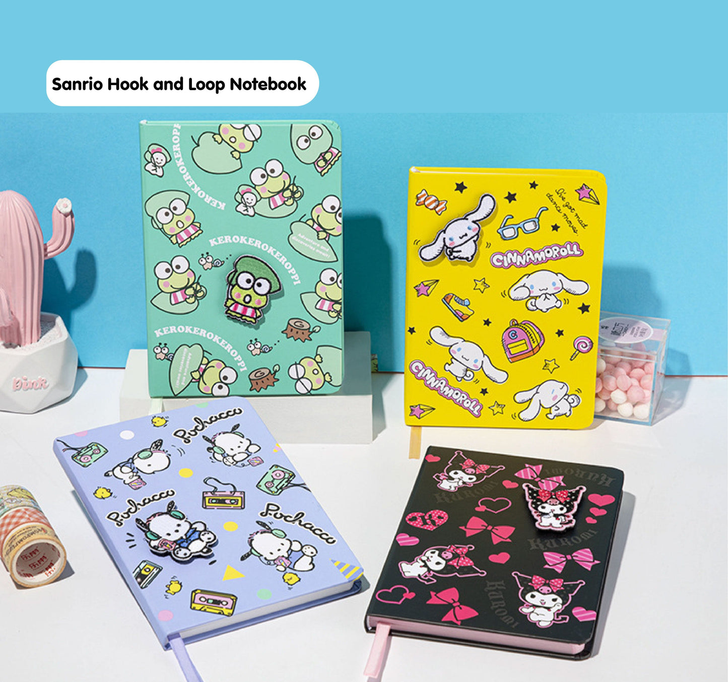 Sanrio Fun Hook and Loop Notebook