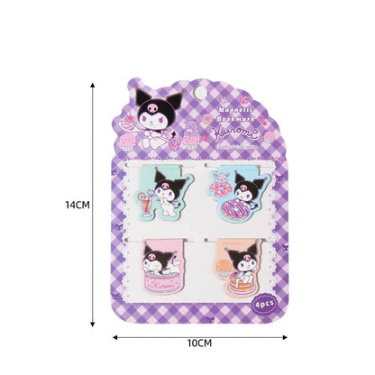 Sanrio Magnetic Bookmark 4pcs Set