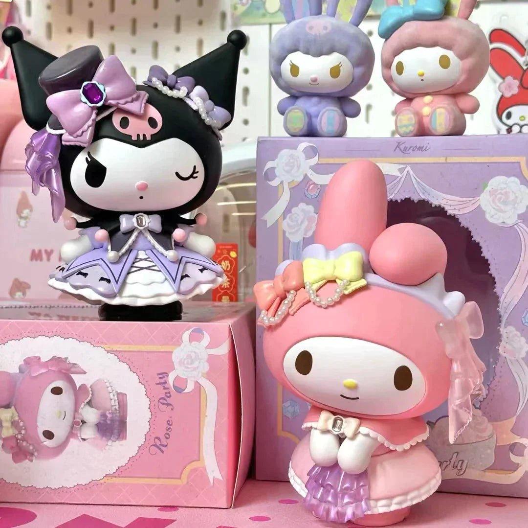 My Melody & Kuromi Rose Party Large Figurines In Kawaii Shop My Melody & Kuromi Rose Party Large Figurines In Kawaii Shop