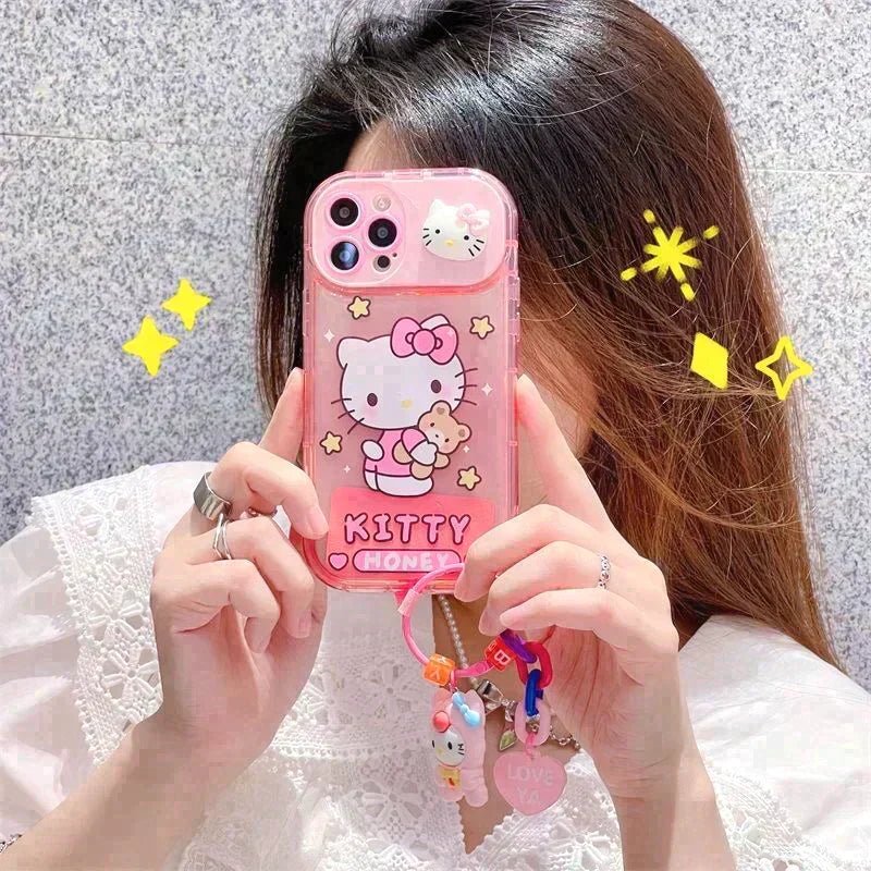 Sanrio Phone Case with Mirror & Dangle Charm – In Kawaii Shop